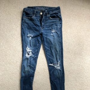 American eagle ripped jeans